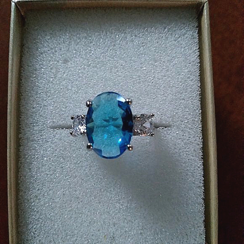 .925 Aquamarine Ring - Picture 3 of 3